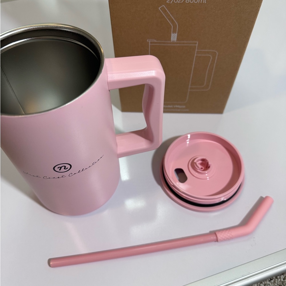 Pink Insulated 27oz. The Tumbler with Straw new!